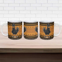 Chicken Christmas Ceramic Mug F Caw F - Wonder Print Shop