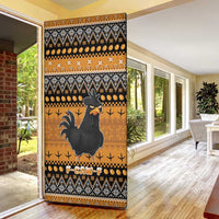 Chicken Christmas Door Cover F Caw F - Wonder Print Shop