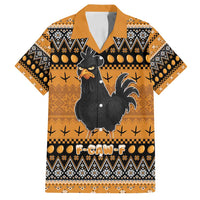 Chicken Christmas Family Matching Long Sleeve Bodycon Dress and Hawaiian Shirt F Caw F - Wonder Print Shop
