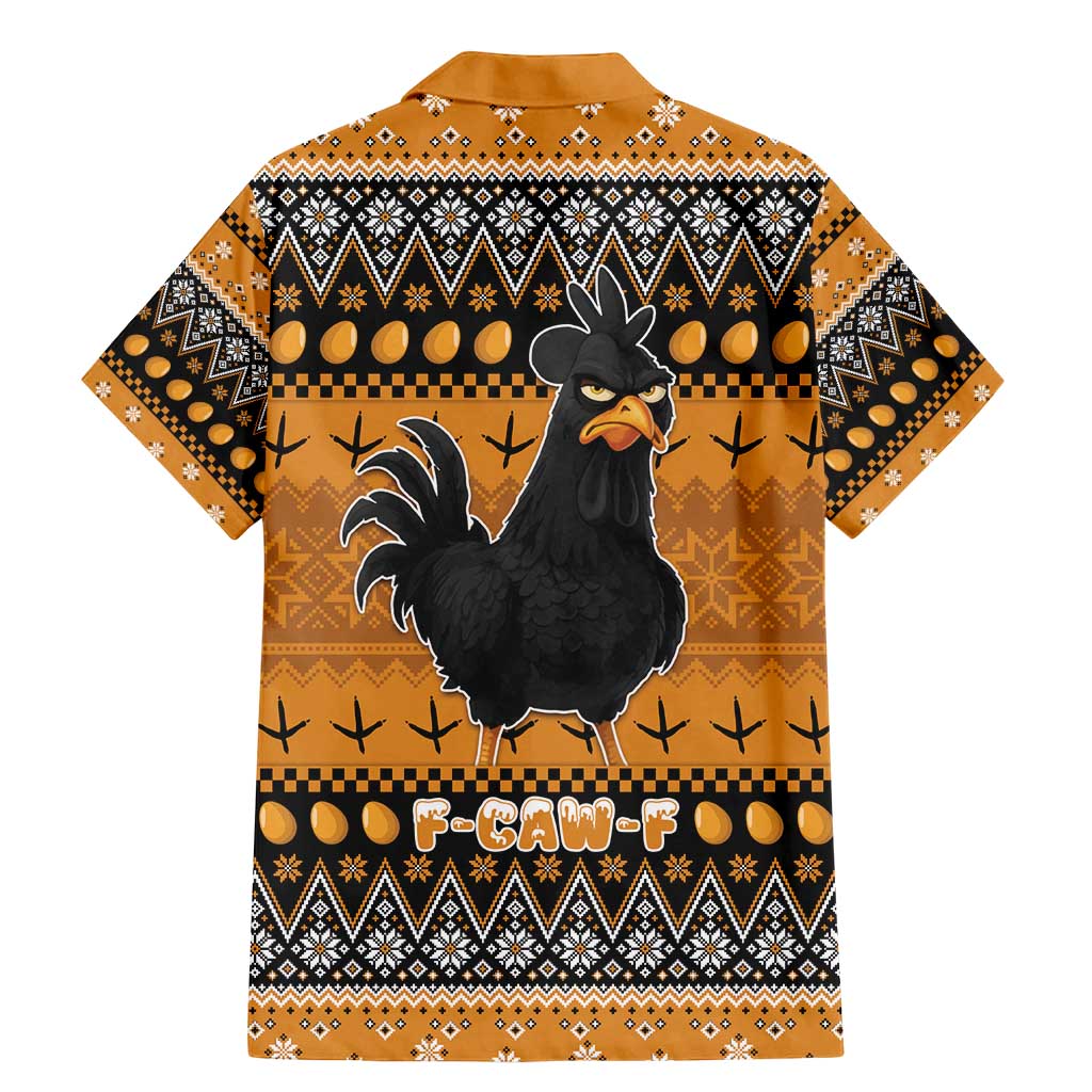 Chicken Christmas Family Matching Mermaid Dress and Hawaiian Shirt F Caw F - Wonder Print Shop