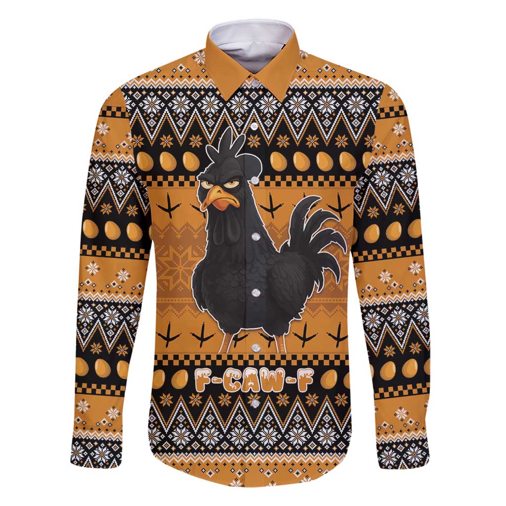 Chicken Christmas Family Matching Mermaid Dress and Hawaiian Shirt F Caw F - Wonder Print Shop