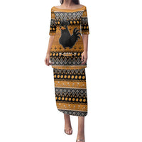 Chicken Christmas Family Matching Puletasi and Hawaiian Shirt F Caw F - Wonder Print Shop