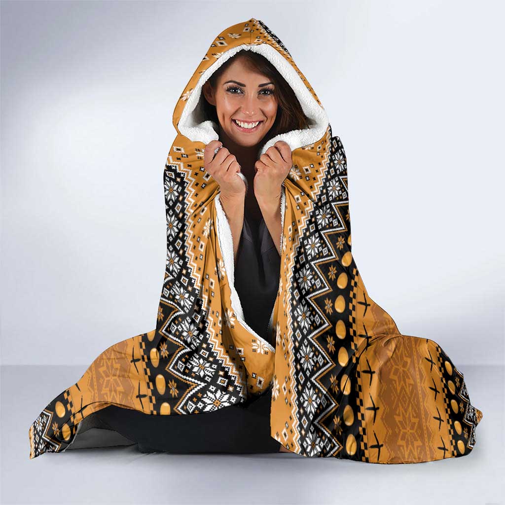 Chicken Christmas Hooded Blanket F Caw F - Wonder Print Shop