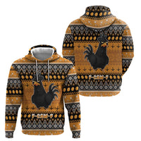 Chicken Christmas Hoodie F Caw F - Wonder Print Shop
