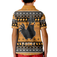 Chicken Christmas Kid Polo Shirt F Caw F - Wonder Print Shop
