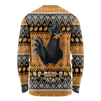 Chicken Christmas Long Sleeve Shirt F Caw F - Wonder Print Shop