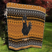 Chicken Christmas Quilt F Caw F - Wonder Print Shop