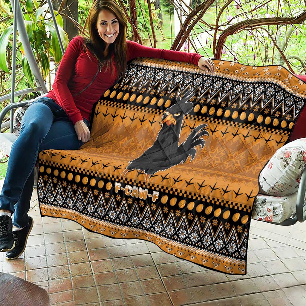 Chicken Christmas Quilt F Caw F - Wonder Print Shop