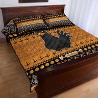 Chicken Christmas Quilt Bed Set F Caw F - Wonder Print Shop