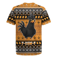 Chicken Christmas Rugby Jersey F Caw F - Wonder Print Shop