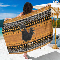 Chicken Christmas Sarong F Caw F - Wonder Print Shop