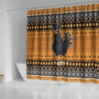 Chicken Christmas Shower Curtain F Caw F - Wonder Print Shop