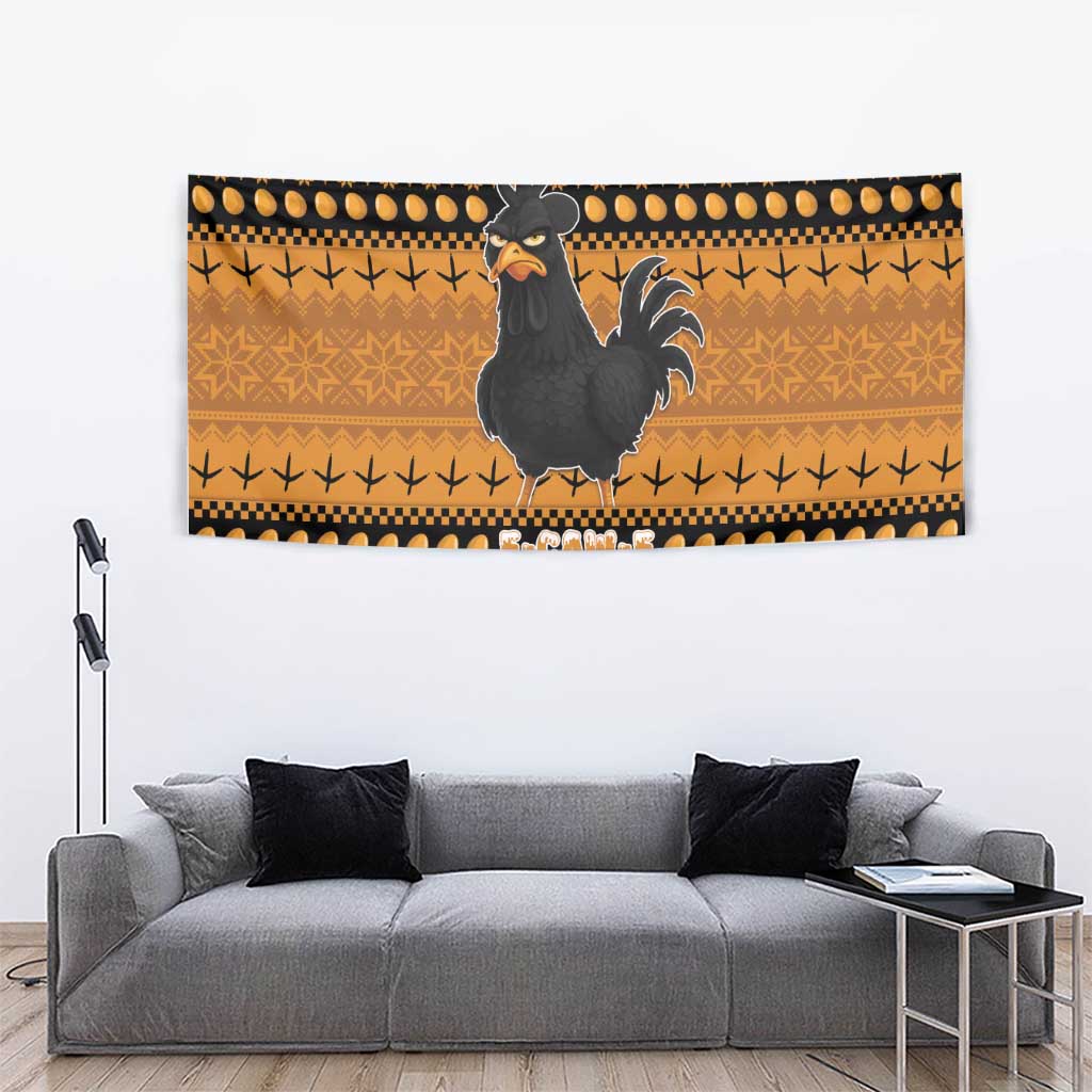 Chicken Christmas Tapestry F Caw F - Wonder Print Shop