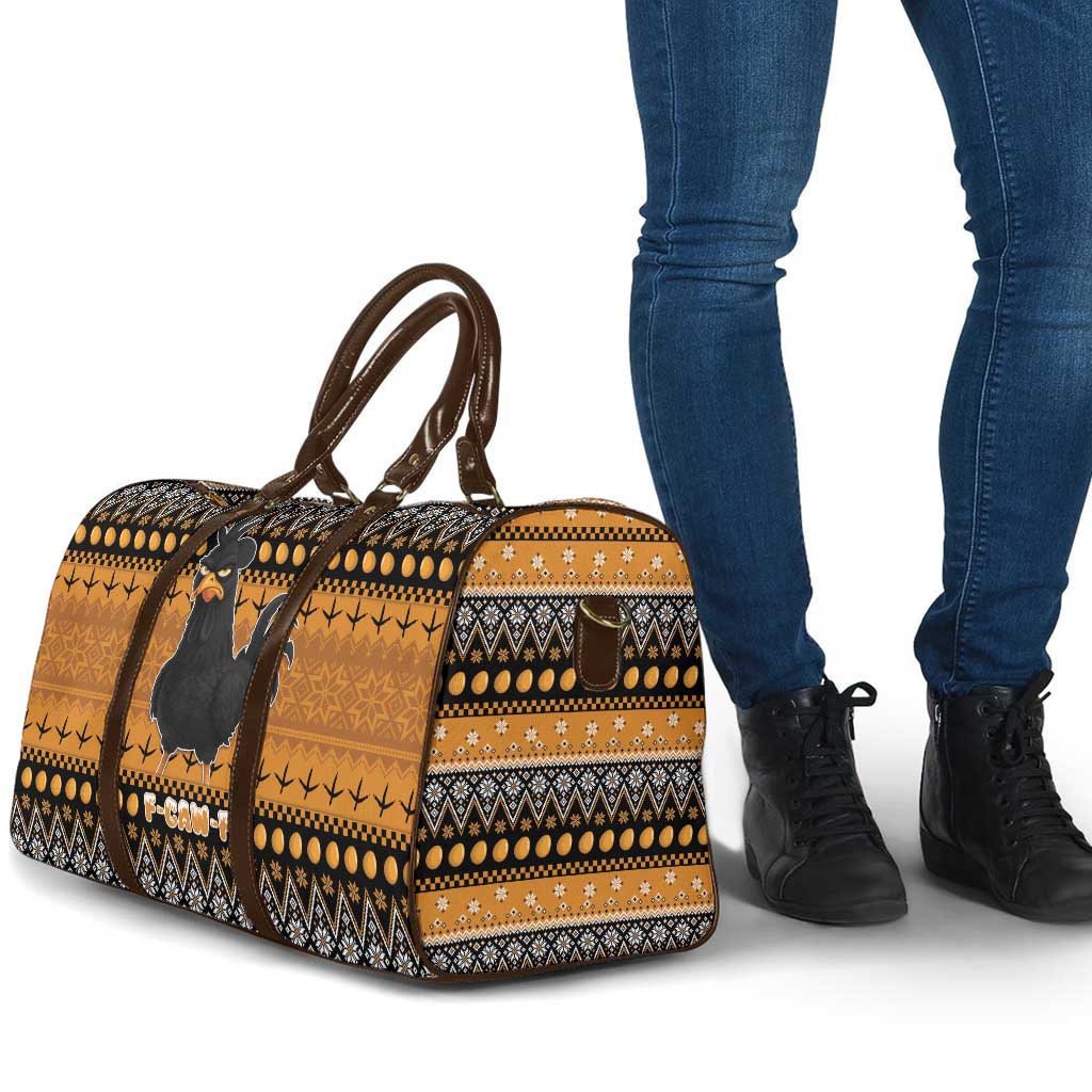 Chicken Christmas Travel Bag F Caw F - Wonder Print Shop