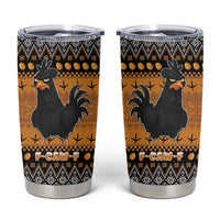 Chicken Christmas Tumbler Cup F Caw F - Wonder Print Shop