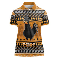 Chicken Christmas Women Polo Shirt F Caw F - Wonder Print Shop