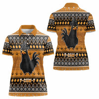 Chicken Christmas Women Polo Shirt F Caw F - Wonder Print Shop