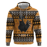 Chicken Christmas Zip Hoodie F Caw F - Wonder Print Shop