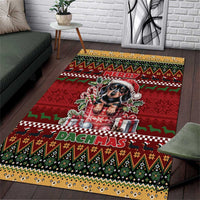 Dachshund Christmas Area Rug Merry Dachmas - Wonder Print Shop