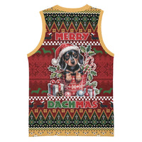 Dachshund Christmas Basketball Jersey Merry Dachmas - Wonder Print Shop