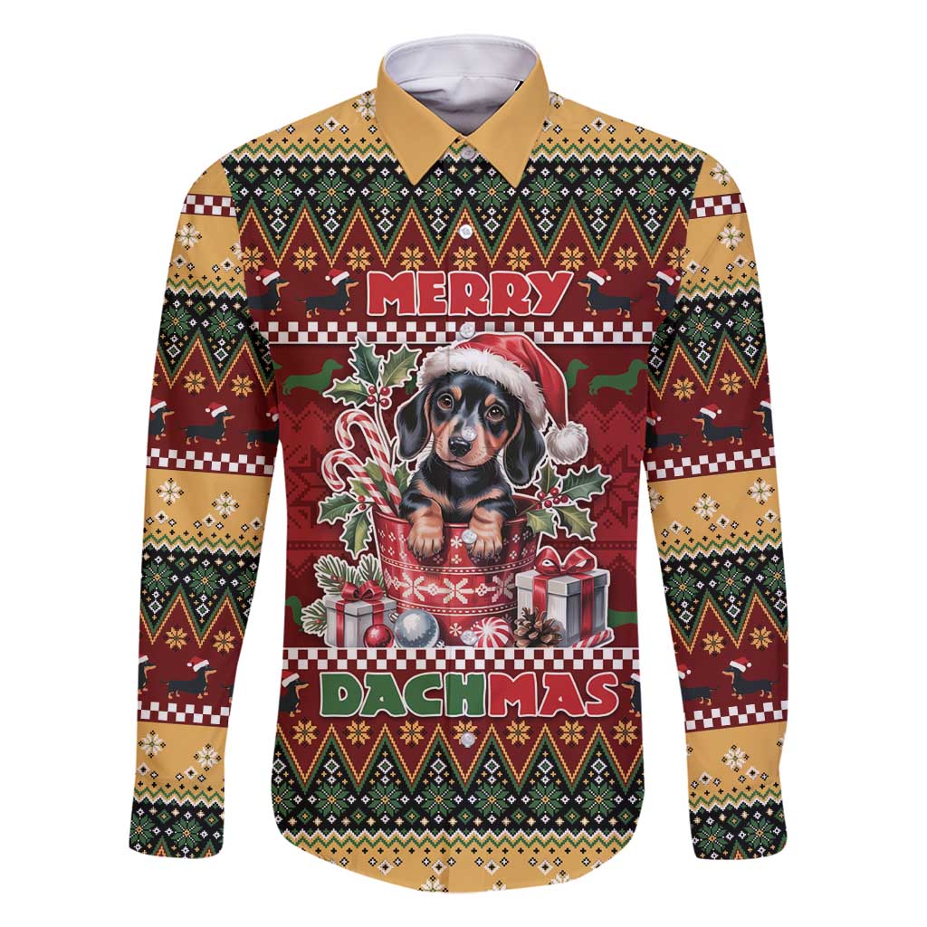 Dachshund Christmas Family Matching Summer Maxi Dress and Hawaiian Shirt Merry Dachmas - Wonder Print Shop