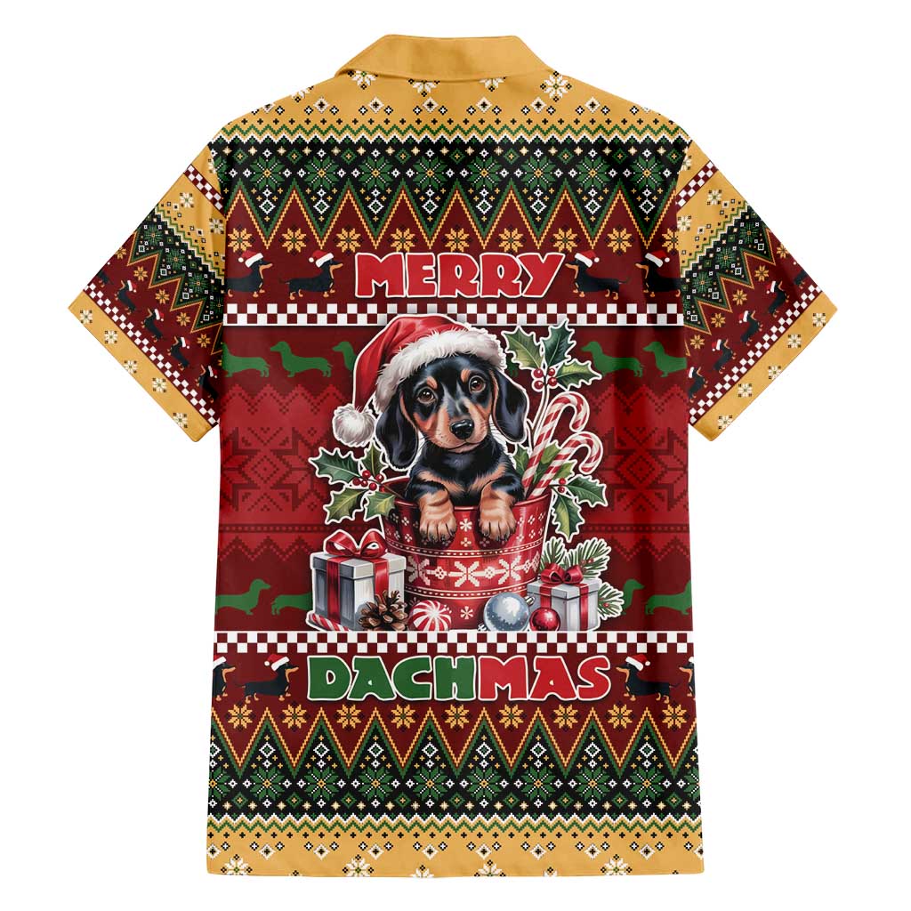Dachshund Christmas Family Matching Tank Maxi Dress and Hawaiian Shirt Merry Dachmas - Wonder Print Shop
