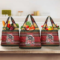 Dachshund Christmas Grocery Bag Merry Dachmas - Wonder Print Shop
