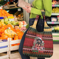 Dachshund Christmas Grocery Bag Merry Dachmas - Wonder Print Shop