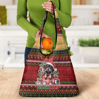 Dachshund Christmas Grocery Bag Merry Dachmas - Wonder Print Shop