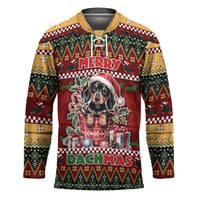 Dachshund Christmas Hockey Jersey Merry Dachmas - Wonder Print Shop