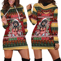 Dachshund Christmas Hoodie Dress Merry Dachmas - Wonder Print Shop