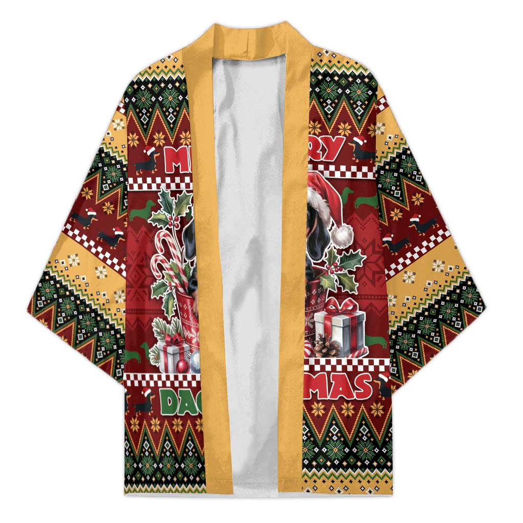 Dachshund Christmas Kimono Merry Dachmas - Wonder Print Shop