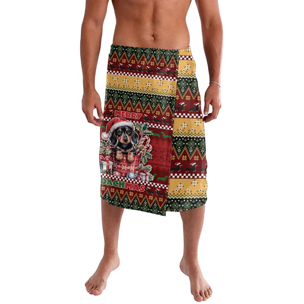 Dachshund Christmas Lavalava Merry Dachmas - Wonder Print Shop