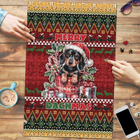 Dachshund Christmas Puzzle Merry Dachmas - Wonder Print Shop
