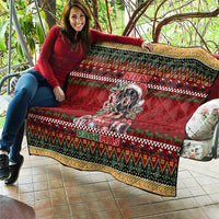 Dachshund Christmas Quilt Merry Dachmas - Wonder Print Shop