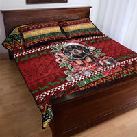 Dachshund Christmas Quilt Bed Set Merry Dachmas - Wonder Print Shop