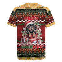 Dachshund Christmas Rugby Jersey Merry Dachmas - Wonder Print Shop