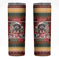 Dachshund Christmas Skinny Tumbler Merry Dachmas - Wonder Print Shop