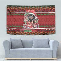 Dachshund Christmas Tapestry Merry Dachmas - Wonder Print Shop