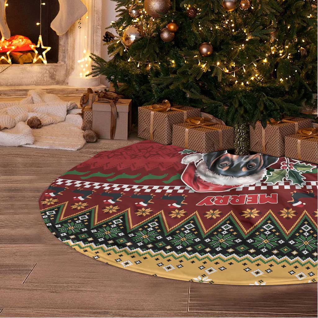 Dachshund Christmas Tree Skirt Merry Dachmas - Wonder Print Shop