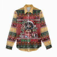 Dachshund Christmas Women Casual Shirt Merry Dachmas - Wonder Print Shop
