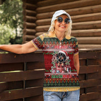 Dachshund Christmas Women Polo Shirt Merry Dachmas - Wonder Print Shop