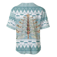 Dragonfly Christmas Baseball Jersey Frosty Minty Xmas Tree - Wonder Print Shop
