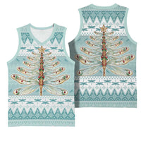 Dragonfly Christmas Basketball Jersey Frosty Minty Xmas Tree - Wonder Print Shop