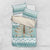 Dragonfly Christmas Bedding Set Frosty Minty Xmas Tree - Wonder Print Shop