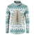 Dragonfly Christmas Button Sweatshirt Frosty Minty Xmas Tree - Wonder Print Shop