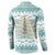 Dragonfly Christmas Button Sweatshirt Frosty Minty Xmas Tree - Wonder Print Shop