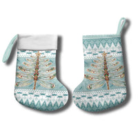 Dragonfly Christmas Stocking Frosty Minty Xmas Tree - Wonder Print Shop