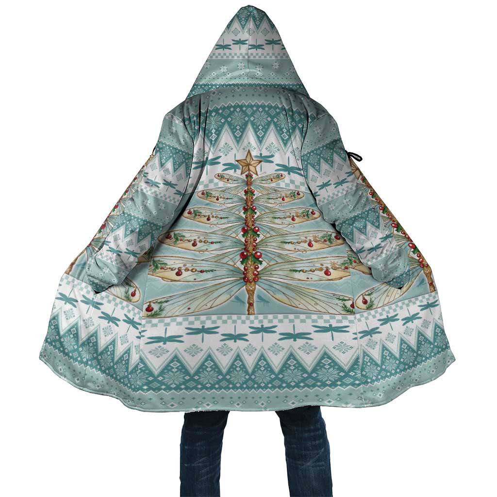 Dragonfly Christmas Cloak Frosty Minty Xmas Tree - Wonder Print Shop