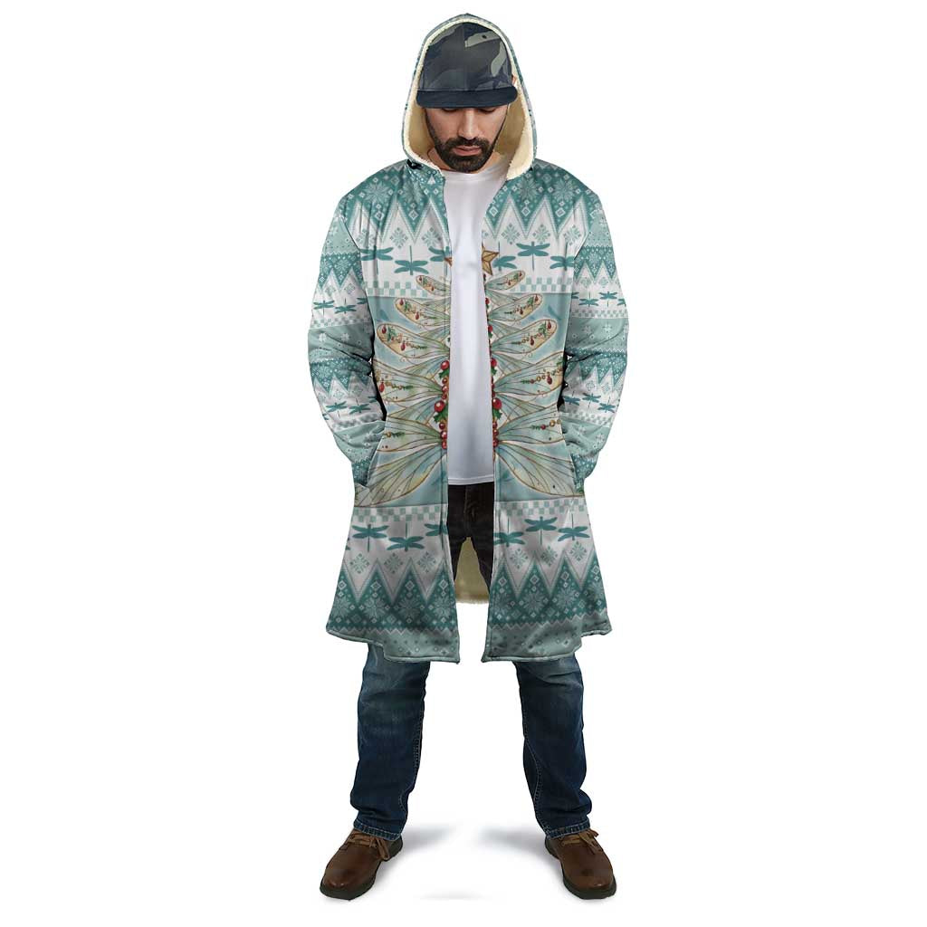 Dragonfly Christmas Cloak Frosty Minty Xmas Tree - Wonder Print Shop